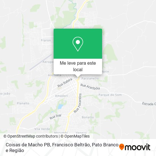 Coisas de Macho PB mapa
