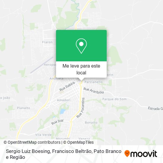 Sergio Luiz Boesing mapa