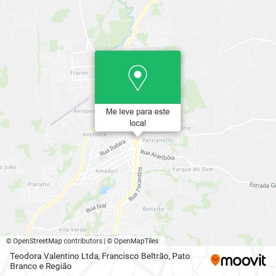 Teodora Valentino Ltda mapa