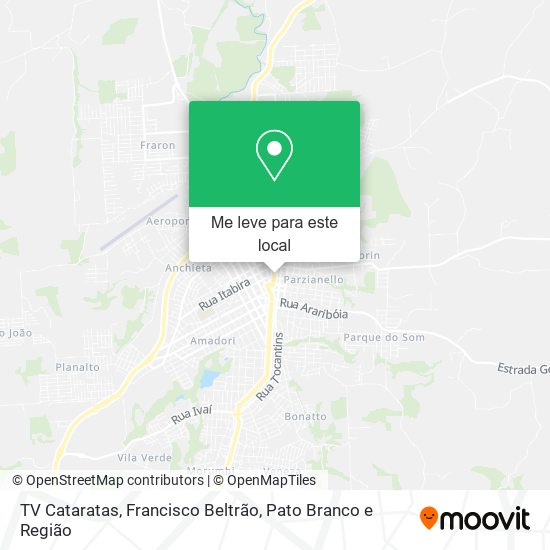 TV Cataratas mapa