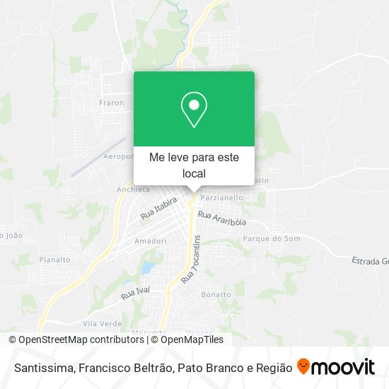 Santissima mapa