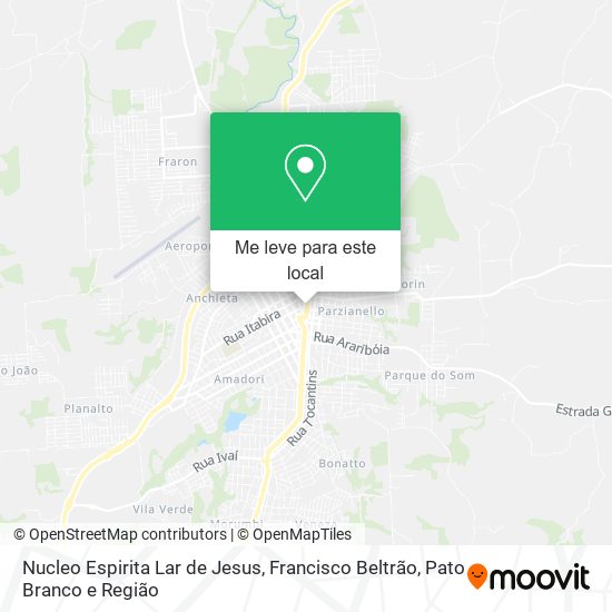 Nucleo Espirita Lar de Jesus mapa
