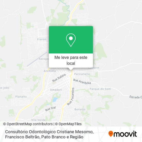 Consultório Odontológico Cristiane Mesomo mapa