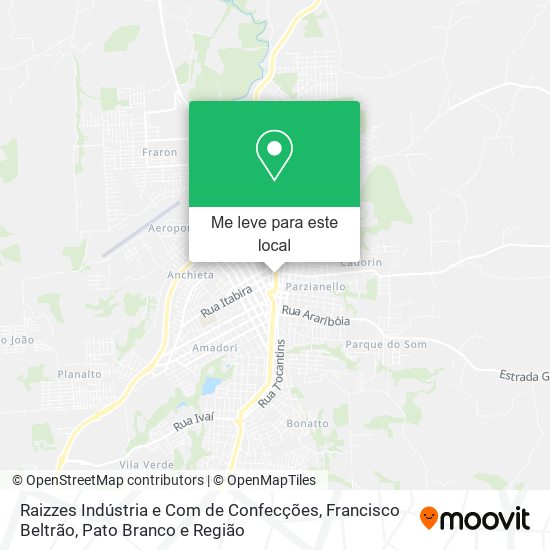 Raizzes Indústria e Com de Confecções mapa