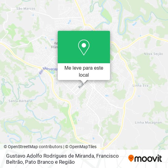Gustavo Adolfo Rodrígues de Miranda mapa