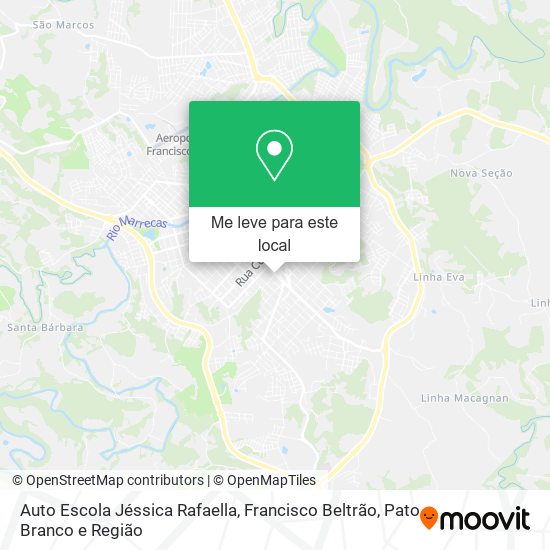 Auto Escola Jéssica Rafaella mapa
