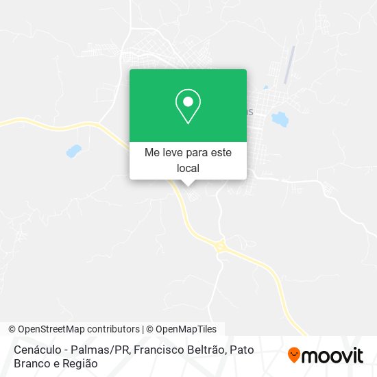 Cenáculo - Palmas/PR mapa