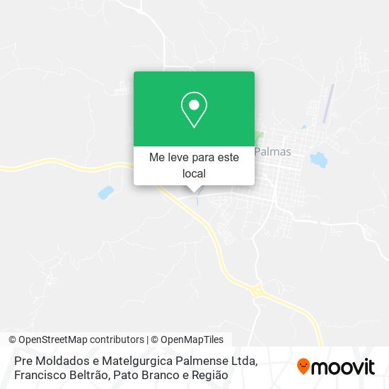 Pre Moldados e Matelgurgica Palmense Ltda mapa