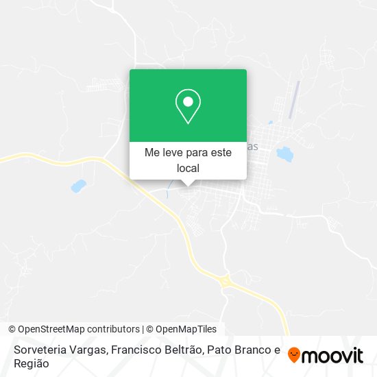 Sorveteria Vargas mapa