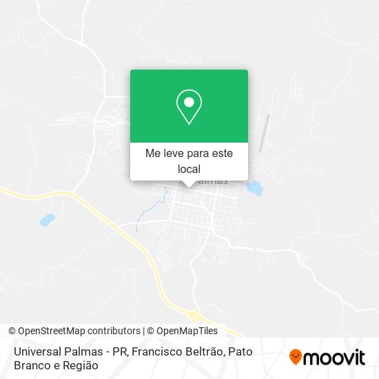 Universal Palmas - PR mapa