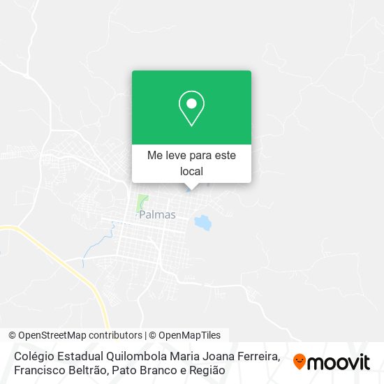 Colégio Estadual Quilombola Maria Joana Ferreira mapa