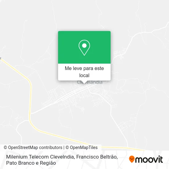 Milenium Telecom Clevelndia mapa