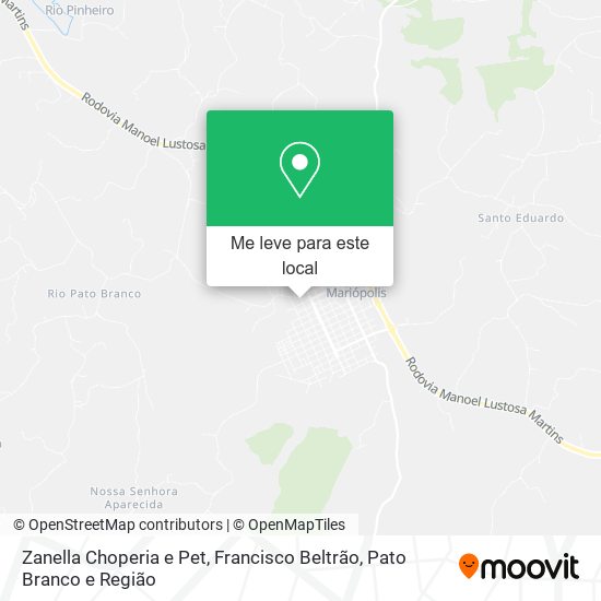 Zanella Choperia e Pet mapa