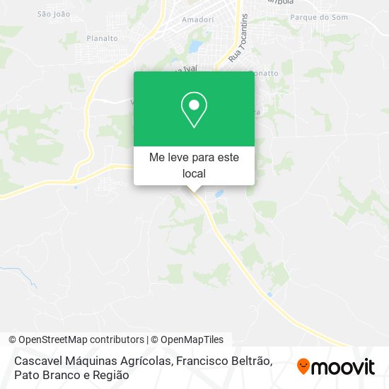 Cascavel Máquinas Agrícolas mapa