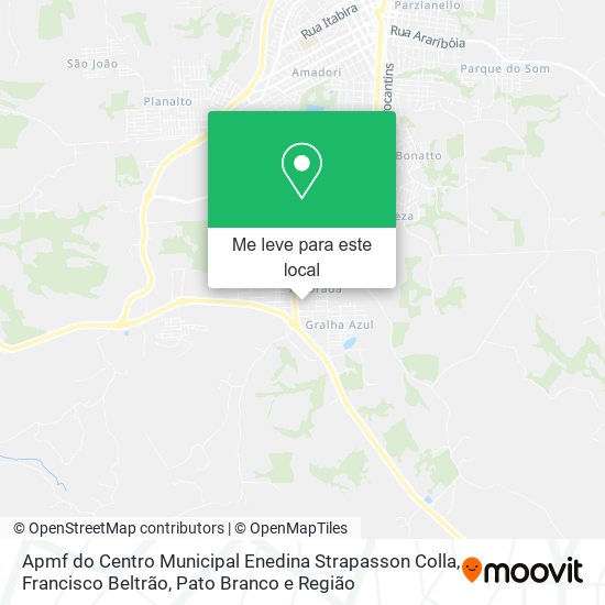 Apmf do Centro Municipal Enedina Strapasson Colla mapa