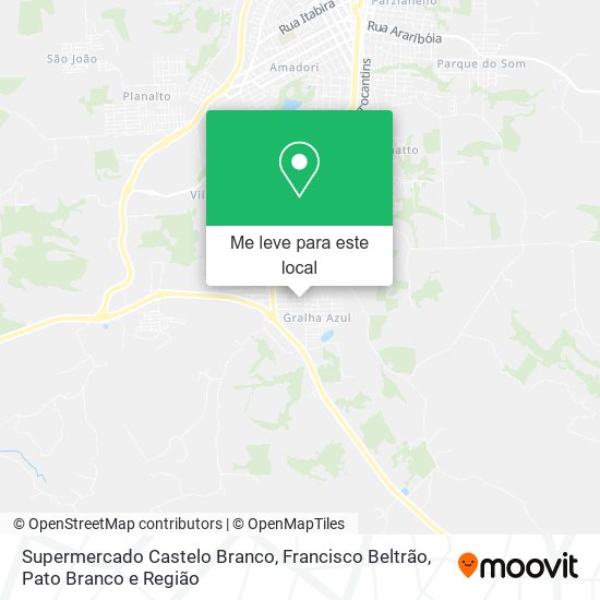 Supermercado Castelo Branco mapa