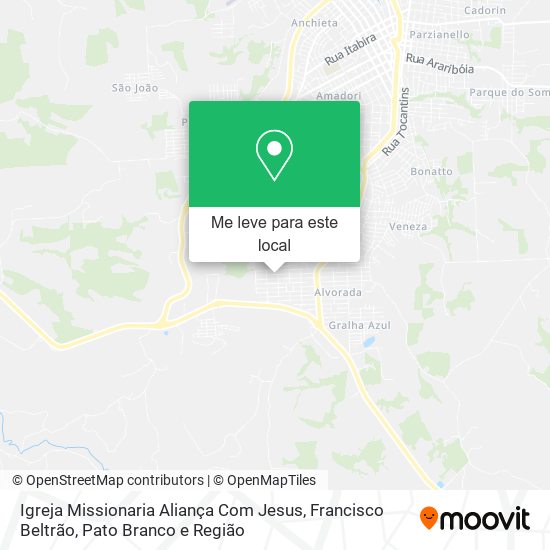 Igreja Missionaria Aliança Com Jesus mapa