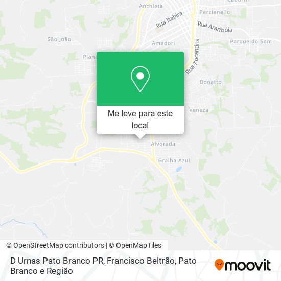 D Urnas Pato Branco PR mapa