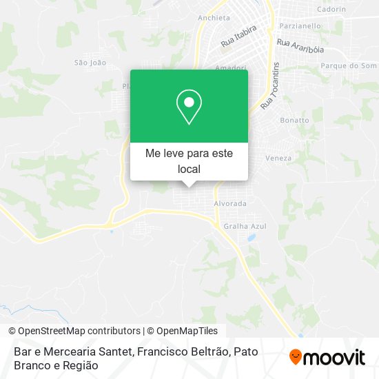 Bar e Mercearia Santet mapa
