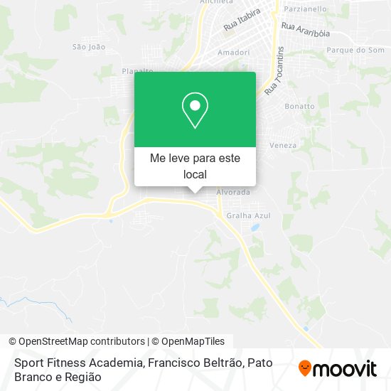 Sport Fitness Academia mapa