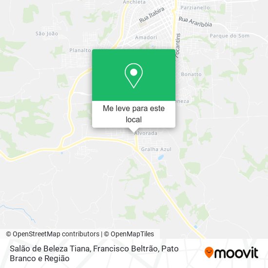 Salão de Beleza Tiana mapa