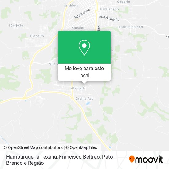 Hambúrgueria Texana mapa
