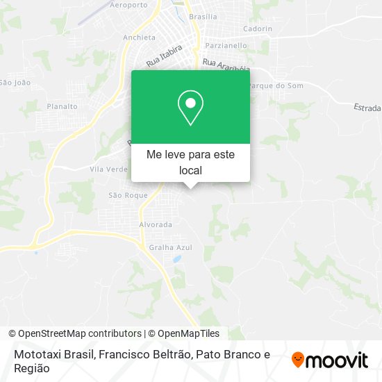 Mototaxi Brasil mapa