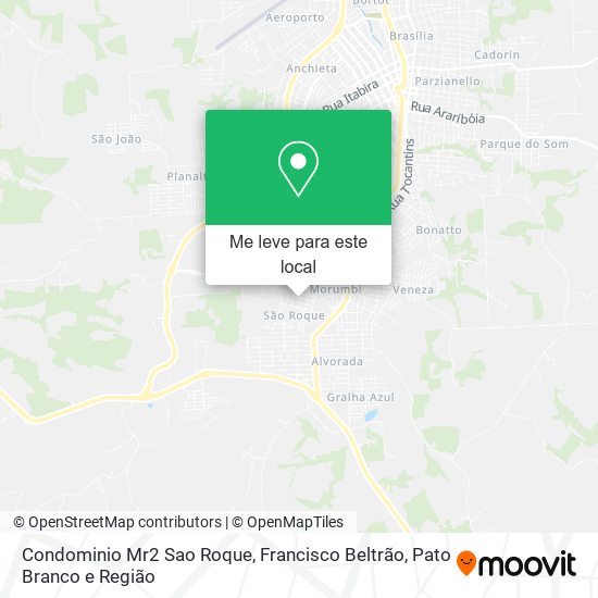 Condominio Mr2 Sao Roque mapa