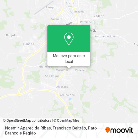 Noemir Aparecida Ribas mapa