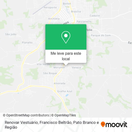 Renovar Vestuário mapa