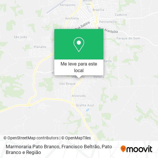 Marmoraria Pato Branco mapa
