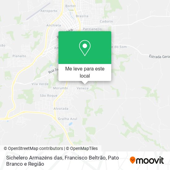 Sichelero Armazéns das mapa