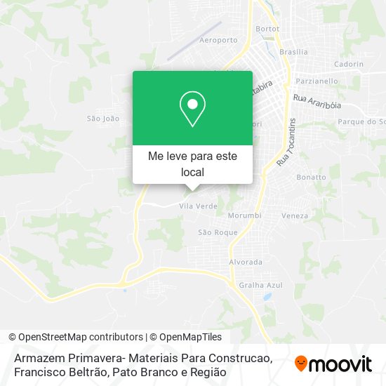 Armazem Primavera- Materiais Para Construcao mapa