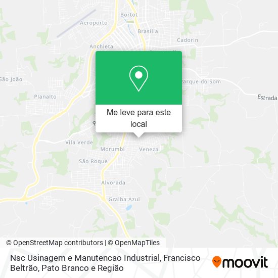 Nsc Usinagem e Manutencao Industrial mapa