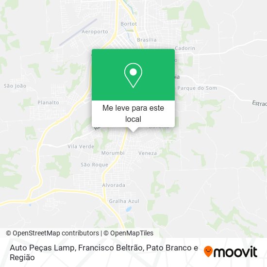 Auto Peças Lamp mapa