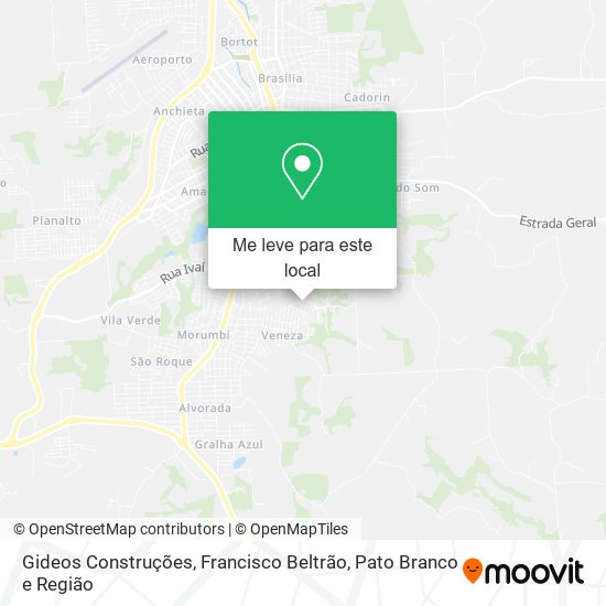 Gideos Construções mapa