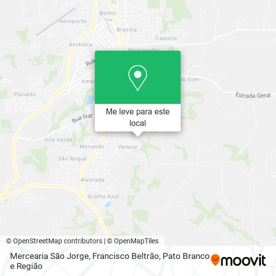 Mercearia São Jorge mapa