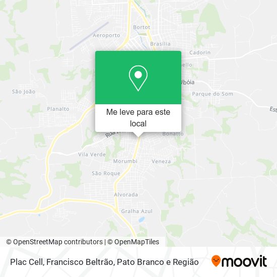 Plac Cell mapa