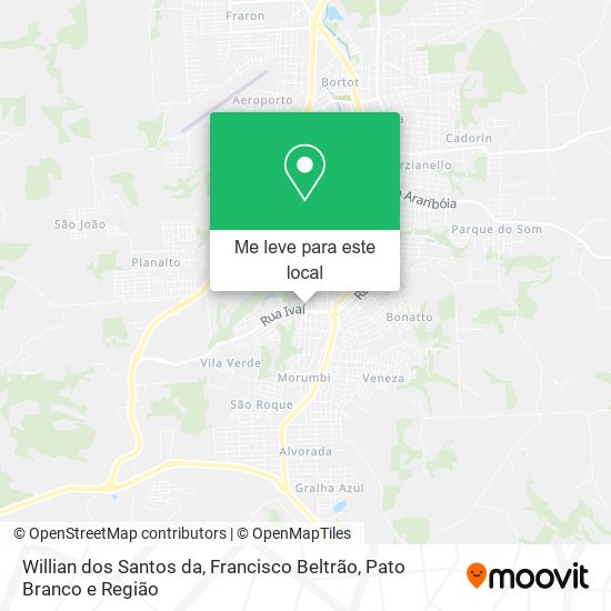 Willian dos Santos da mapa