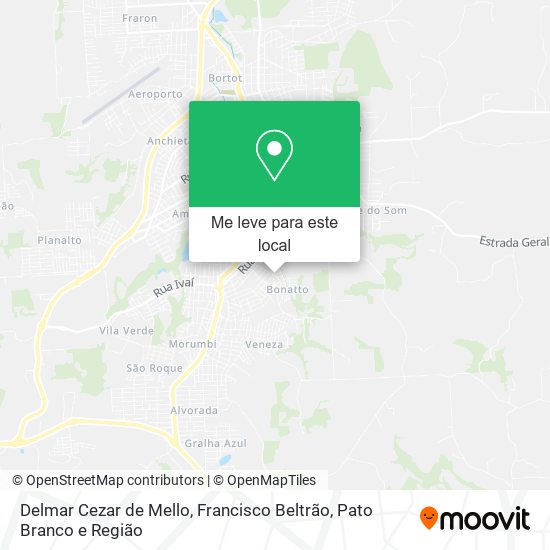 Delmar Cezar de Mello mapa