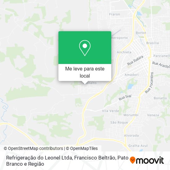 Refrigeração do Leonel Ltda mapa
