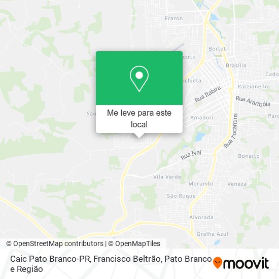 Caic Pato Branco-PR mapa