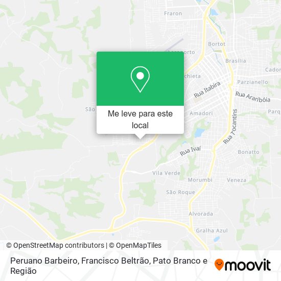 Peruano Barbeiro mapa