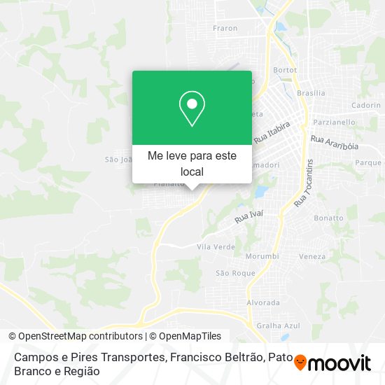 Campos e Pires Transportes mapa