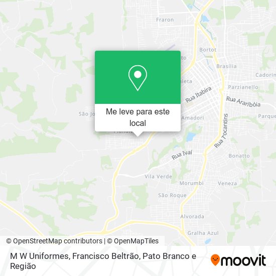 M W Uniformes mapa