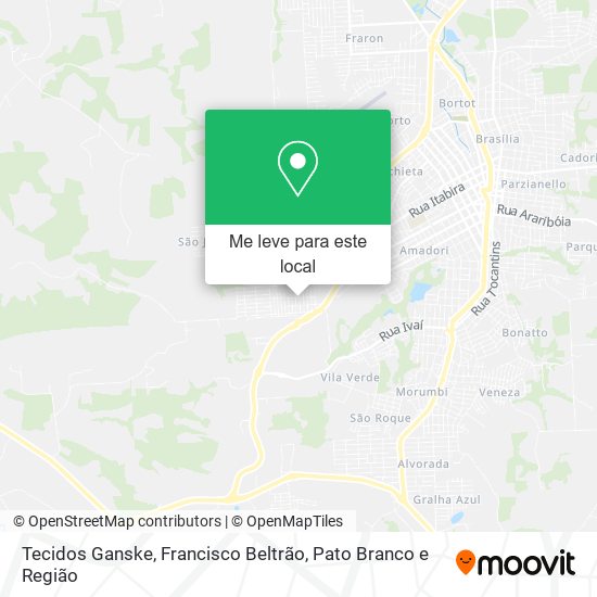 Tecidos Ganske mapa