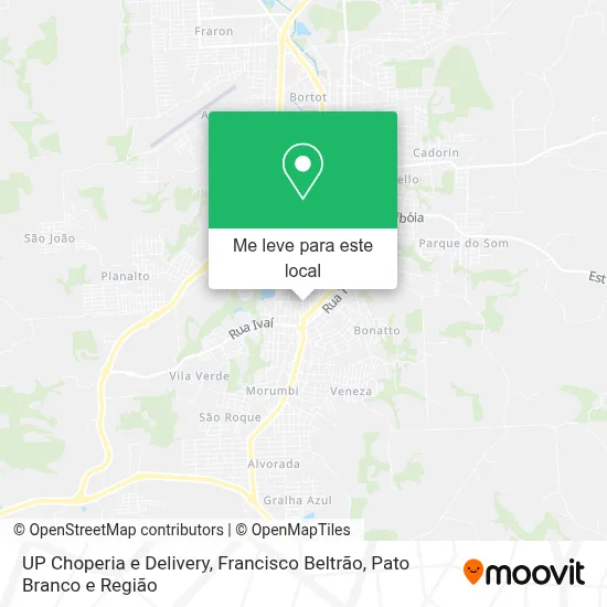 UP Choperia e Delivery mapa