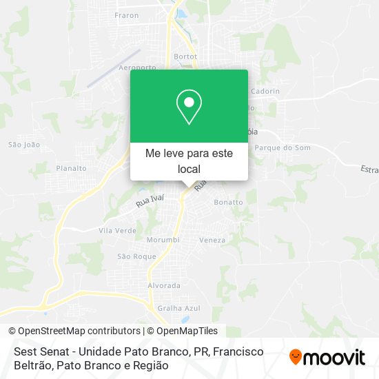 Sest Senat - Unidade Pato Branco, PR mapa