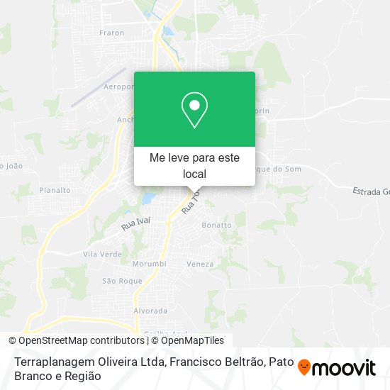 Terraplanagem Oliveira Ltda mapa
