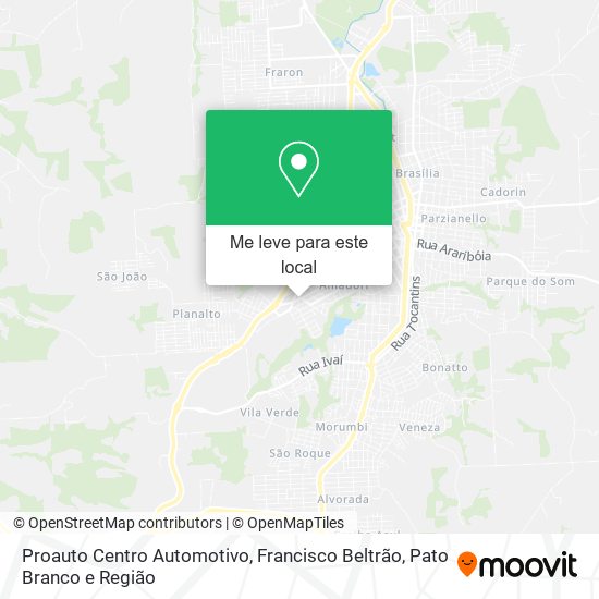 Proauto Centro Automotivo mapa